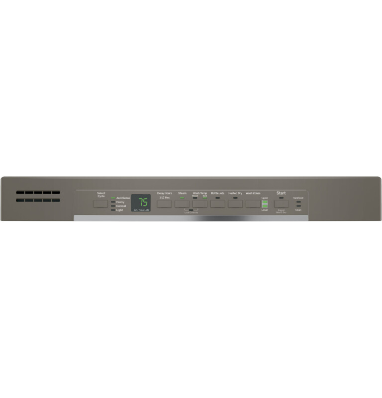 Hybrid Stainless Steel Interior Dishwasher with Front Controls GDF620HMJES