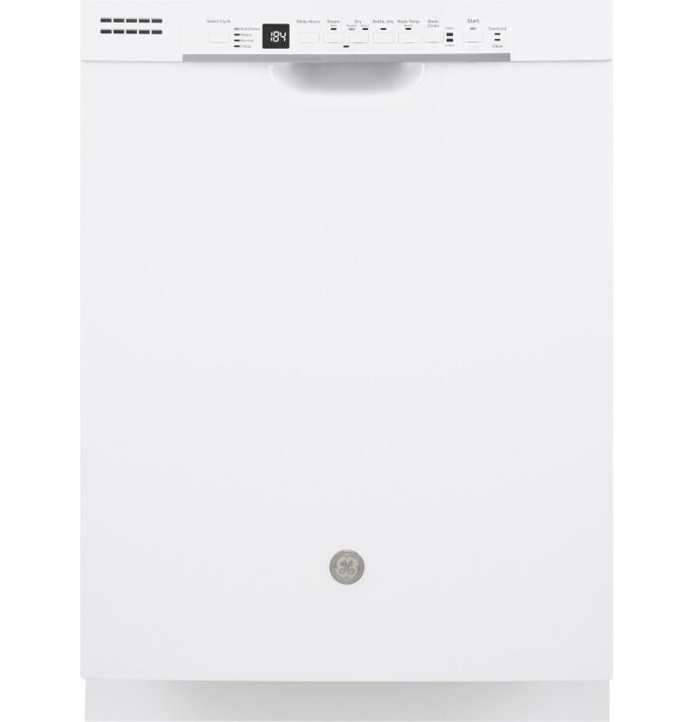 Front Control with Plastic Interior Dishwasher with Sanitize Cycle & Dry Boost GDF630PGMWW
