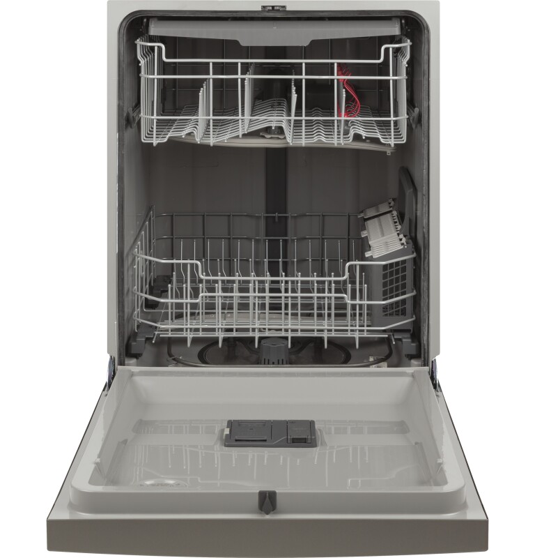 Front Control with Plastic Interior Dishwasher with Sanitize Cycle & Dry Boost GDF630PMMES