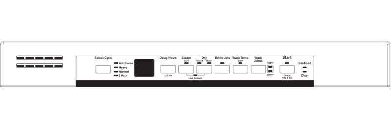 Front Control with Plastic Interior Dishwasher with Sanitize Cycle & Dry Boost GDF630PMMES