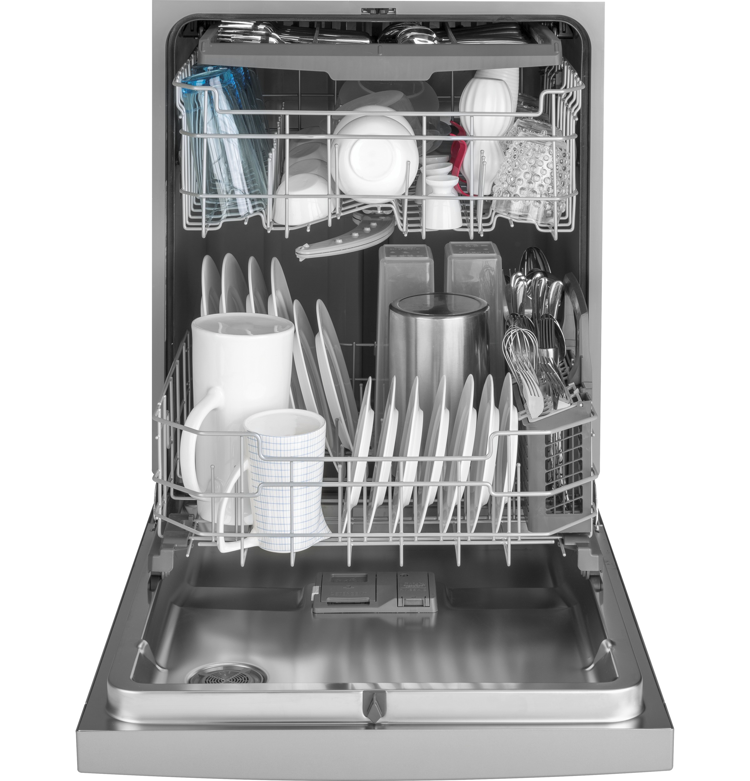 Front Control with Stainless Interior Door Dishwasher with Sanitize Cycle & Dry Boost GDF640HSMSS