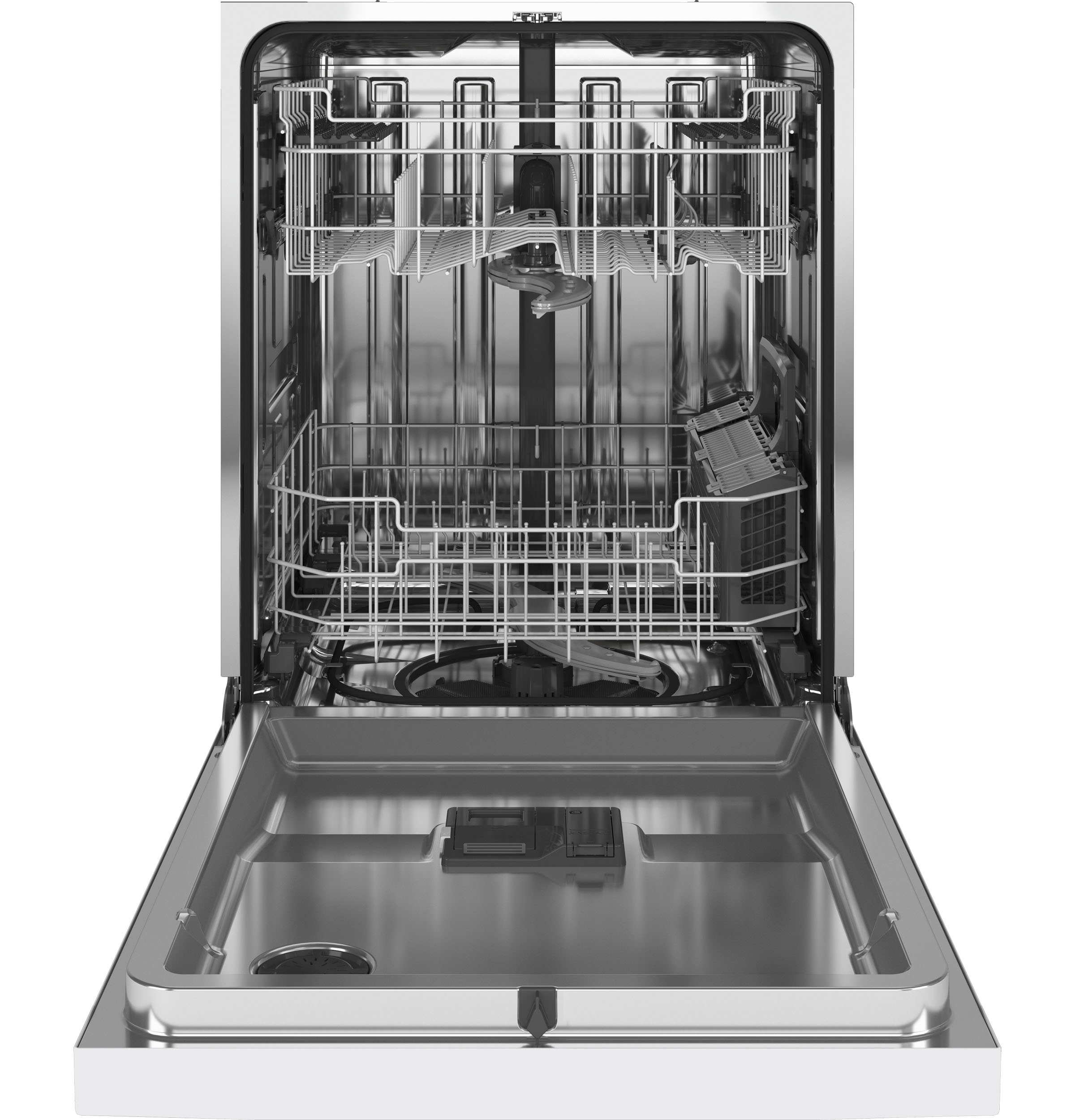 Front Control with Stainless Steel Interior Dishwasher with Sanitize Cycle & Dry Boost GDF645SGNWW