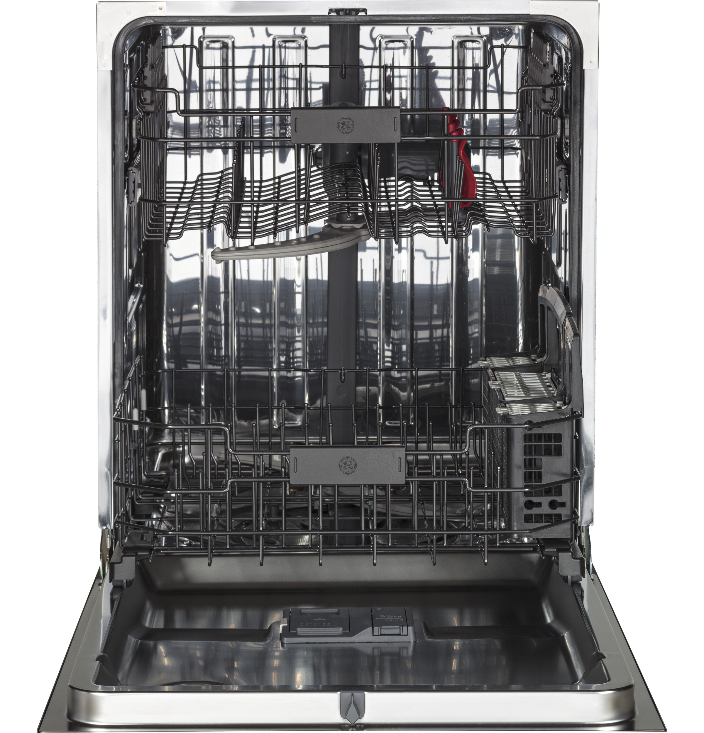 Stainless Steel Interior Dishwasher with Front Controls GDF650SGJBB