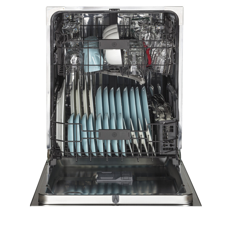 Stainless Steel Interior Dishwasher with Front Controls GDF650SGJWW