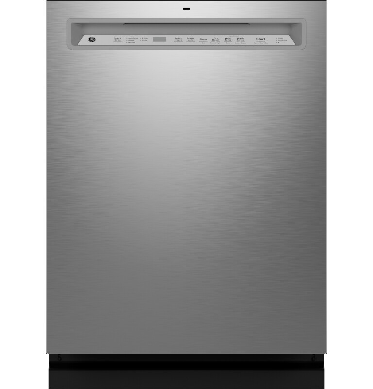GE Front Control with Interior Dishwasher with Sanitize Cycle Silver GDF650SYVFS Picture 1