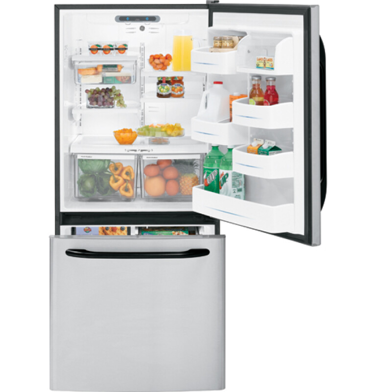 19.5 Cu. Ft. CleanSteel Bottom-Freezer Drawer Refrigerator GDL20KCSBS
