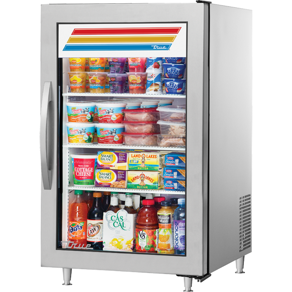 Swing Door Counter-Top Stainless Steel Refrigerator with Hydrocarbon Refrigerant~Framed Glass Door Version 01 GDM07SHCFGD01