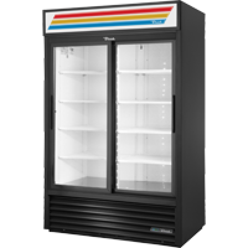 True Retail 51 1/4" 8-shelf Glass Door Merchandiser Black GDM45HCLD Picture 1