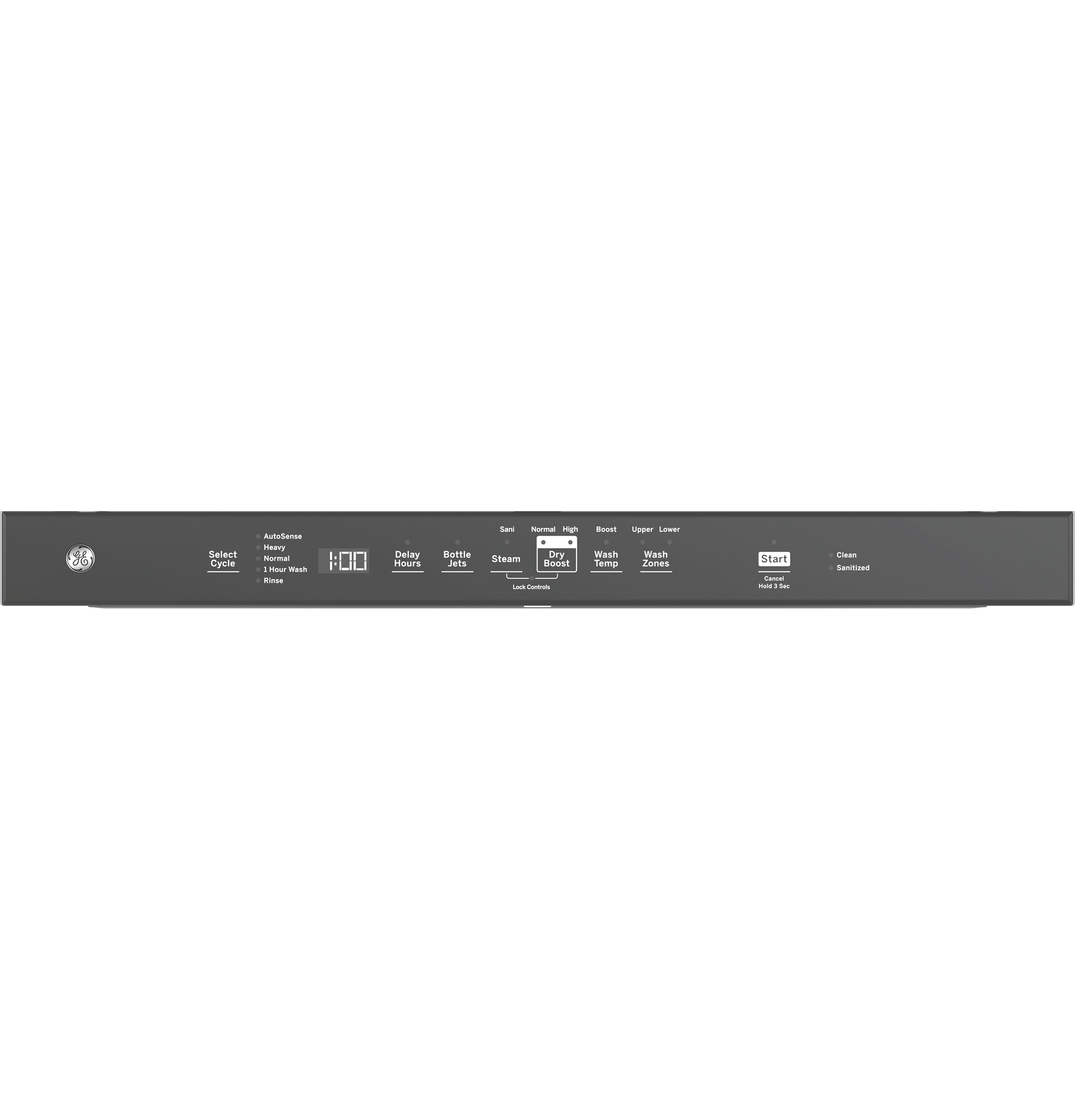 Ge® Energy Star® Fingerprint Resistant Top Control With Stainless Steel Interior Dishwasher With Sanitize Cycle GDP670SYVFS