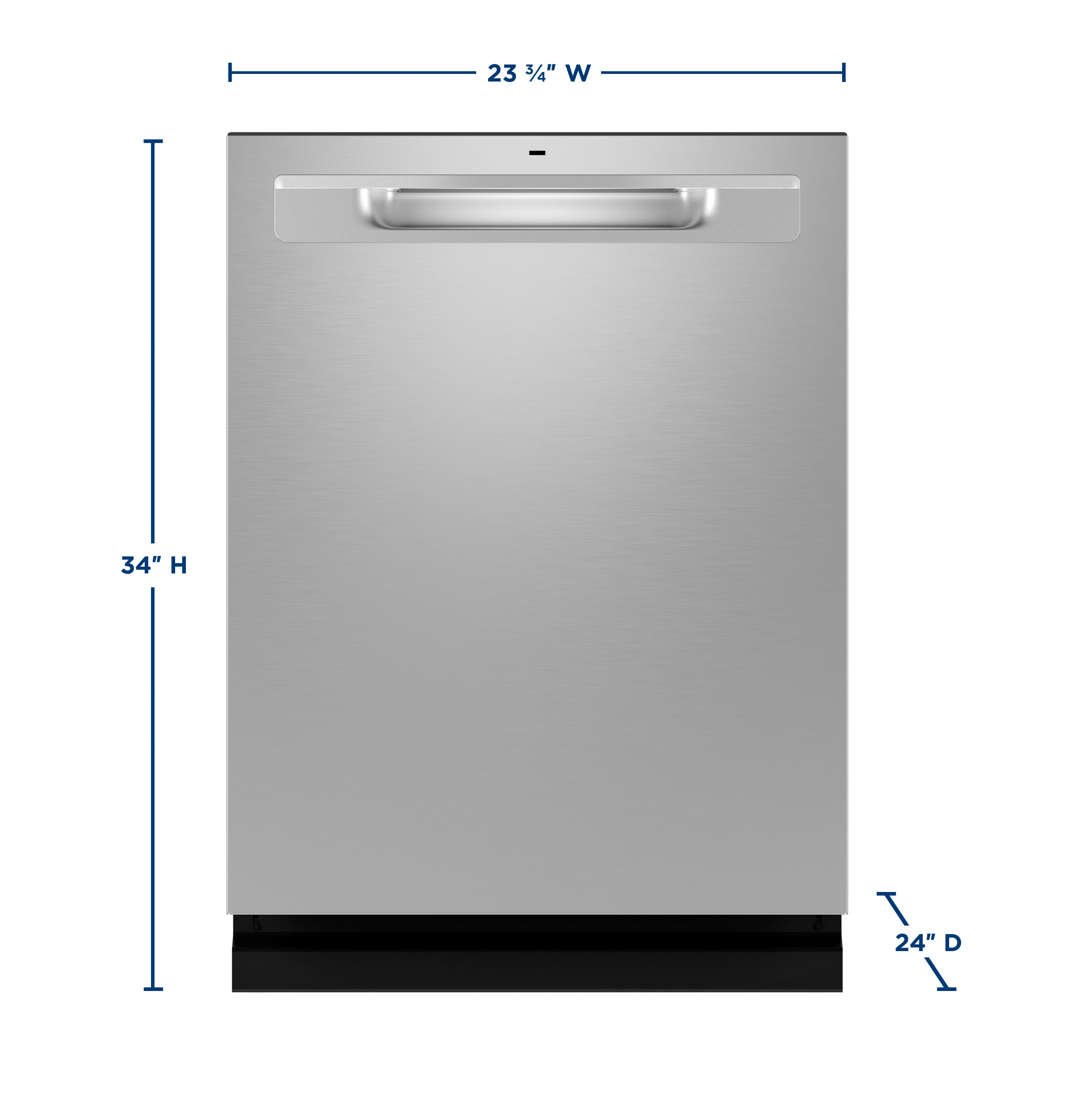 Ge® Energy Star® Fingerprint Resistant Top Control With Stainless Steel Interior Dishwasher With Sanitize Cycle GDP670SYVFS