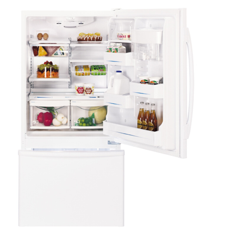 18.1 Cu. Ft. Bottom-Freezer Drawer Refrigerator GDS18LBPWW