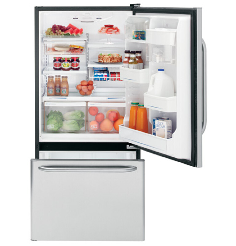 18.1 Cu. Ft. Stainless Bottom-Freezer Drawer Refrigerator GDS18SBRLSS