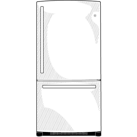 22.9 Cu. Ft. Bottom-Freezer Drawer Refrigerator GDSL3KCXLS