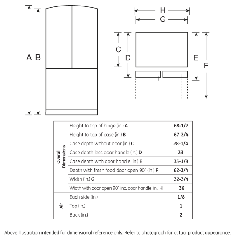 22.7 Cu. Ft. Bottom-Freezer Drawer Refrigerator GDSL3KCYRLS