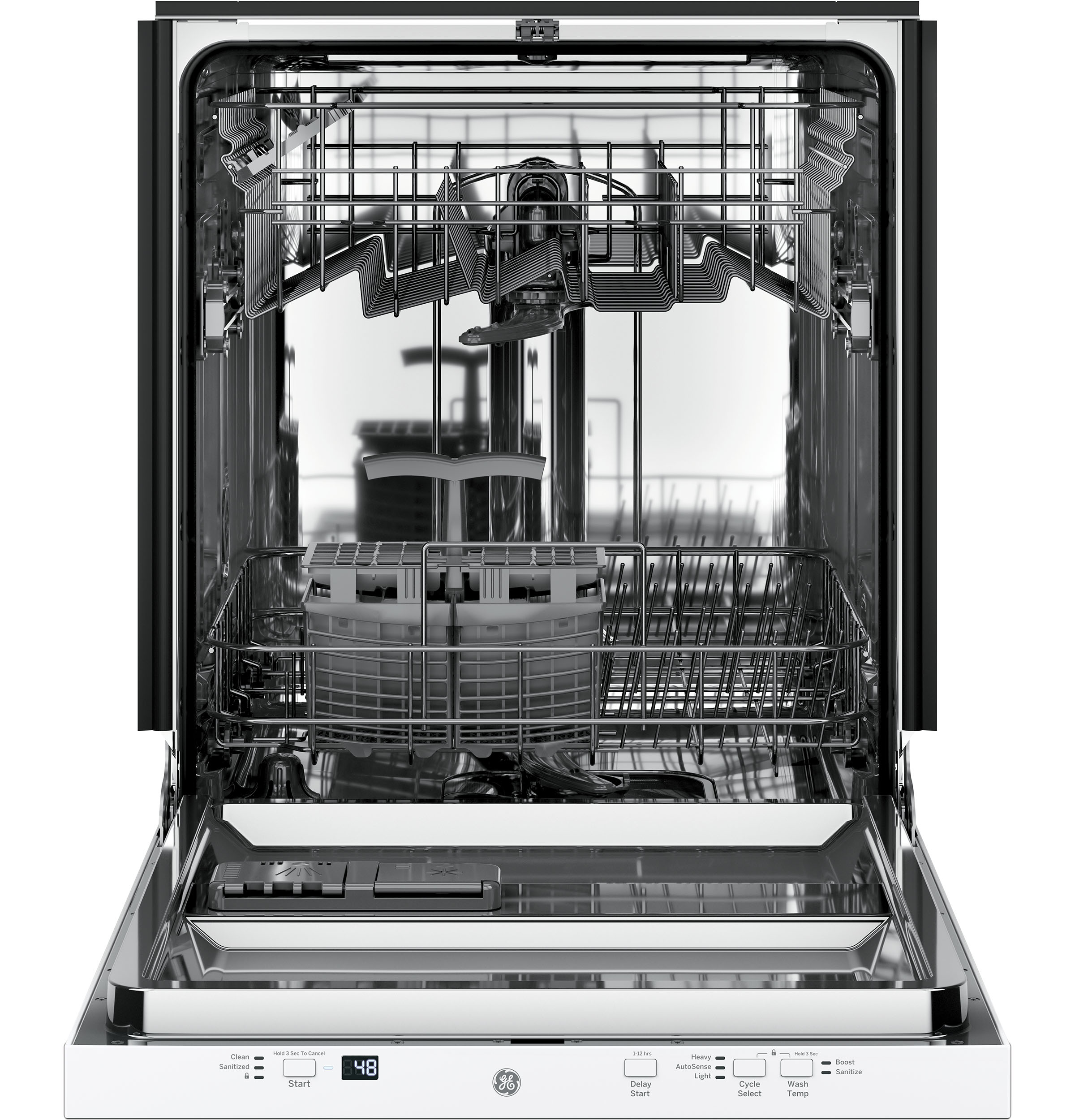 ADA Compliant Stainless Steel Interior Dishwasher with Sanitize Cycle GDT225SGLWW