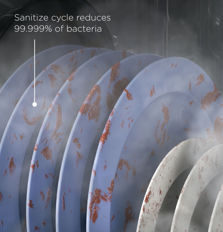 ADA Compliant Stainless Steel Interior Dishwasher with Sanitize Cycle GDT225SSLSS