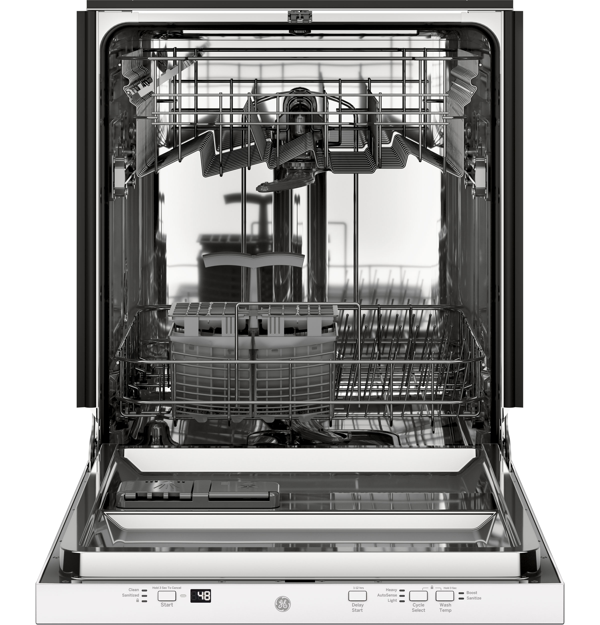 ADA Compliant Stainless Steel Interior Dishwasher with Sanitize Cycle GDT226SGLWW