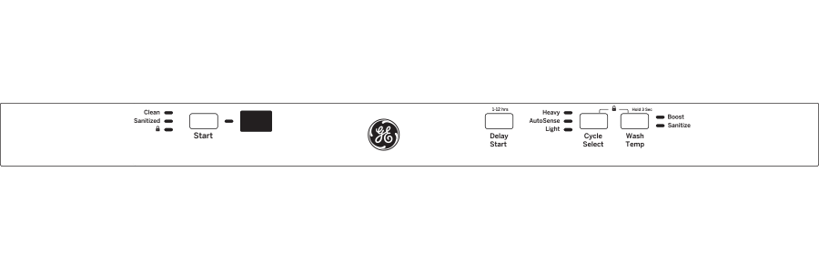 ADA Compliant Stainless Steel Interior Dishwasher with Sanitize Cycle GDT226SGLWW