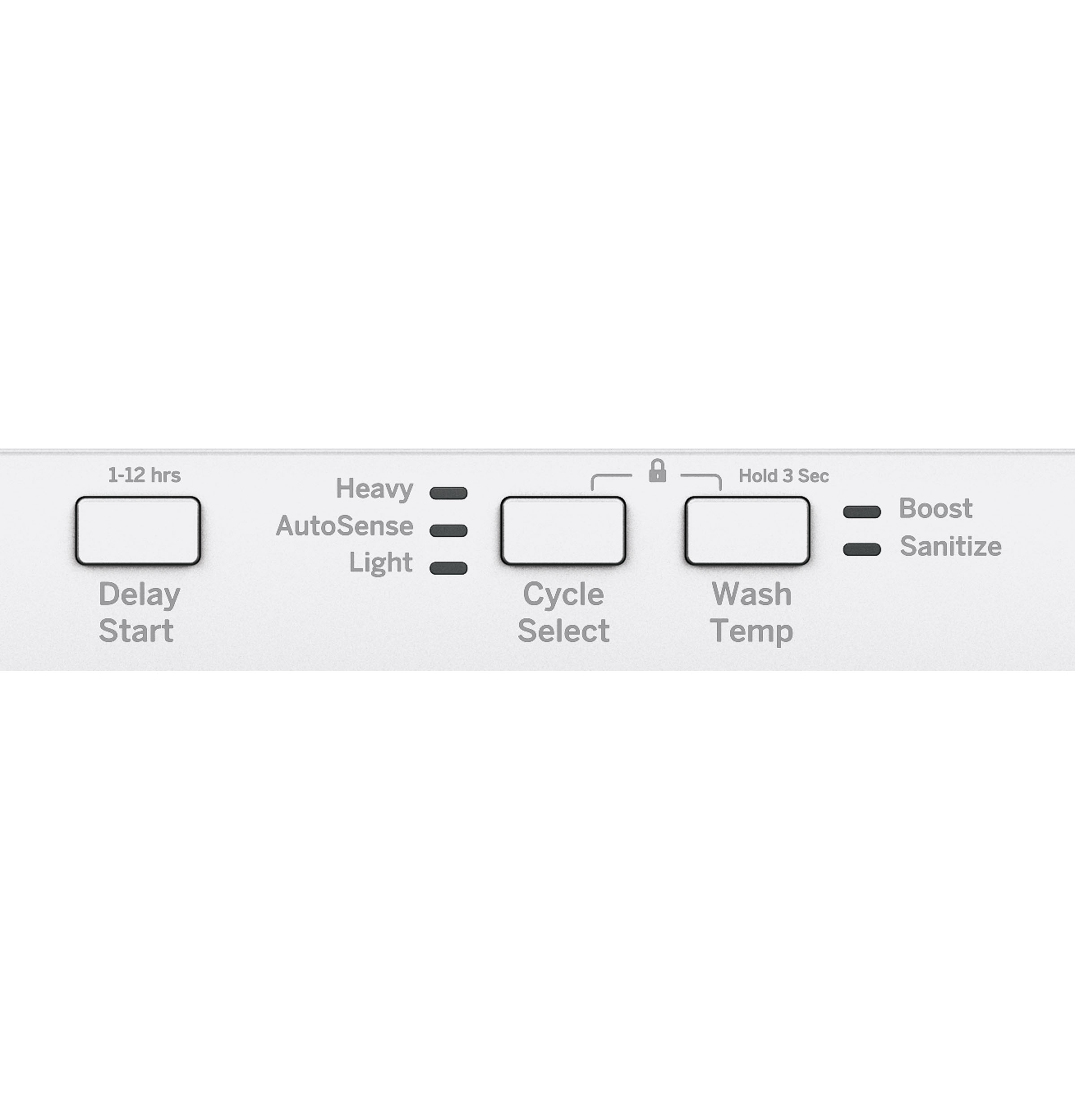 ADA Compliant Stainless Steel Interior Dishwasher with Sanitize Cycle GDT226SGLWW