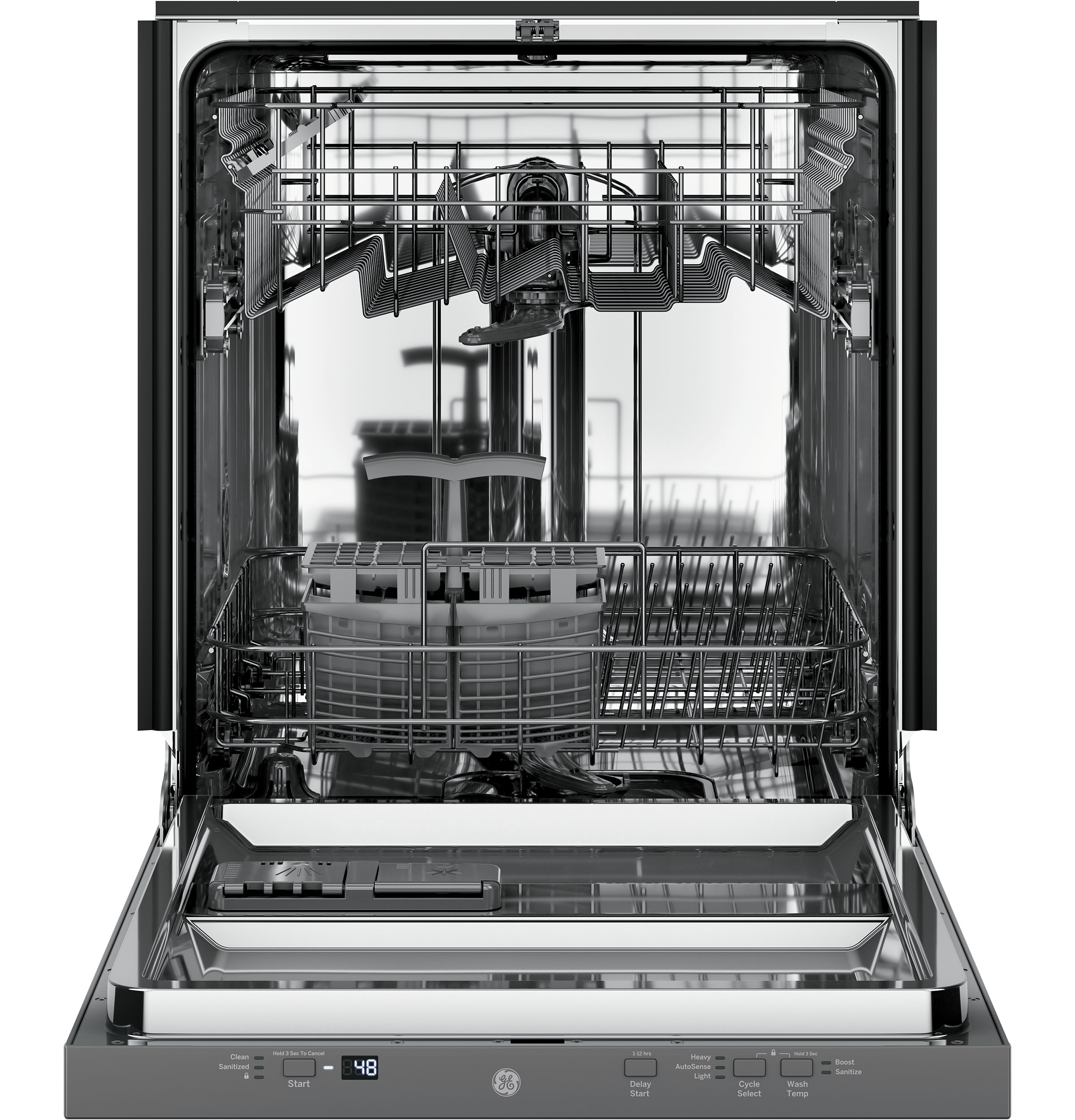 ADA Compliant Stainless Steel Interior Panel-Ready Dishwasher with Sanitize Cycle GDT226SILII