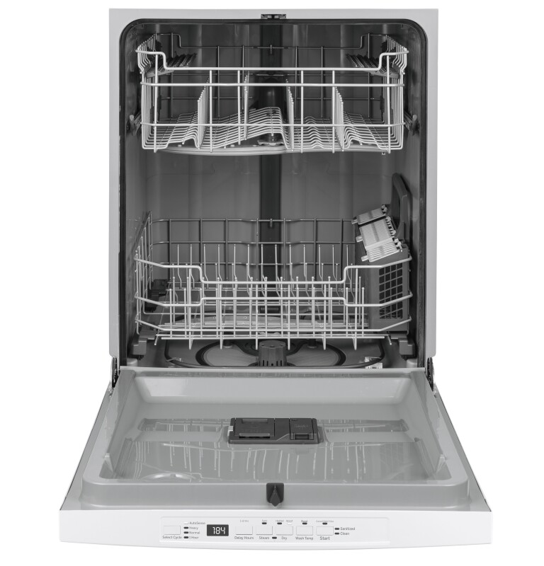 Top Control with Plastic Interior Dishwasher with Sanitize Cycle & Dry Boost GDT530PGPWW