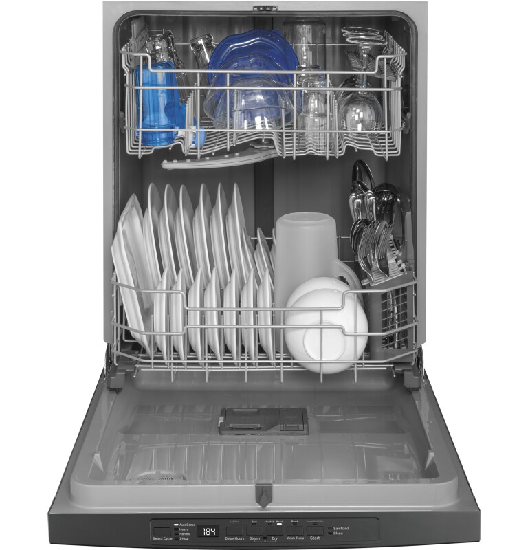 Top Control with Plastic Interior Dishwasher with Sanitize Cycle & Dry Boost GDT530PMPES