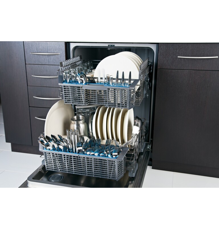 Hybrid Stainless Steel Interior Dishwasher with Hidden Controls GDT550HGDWW