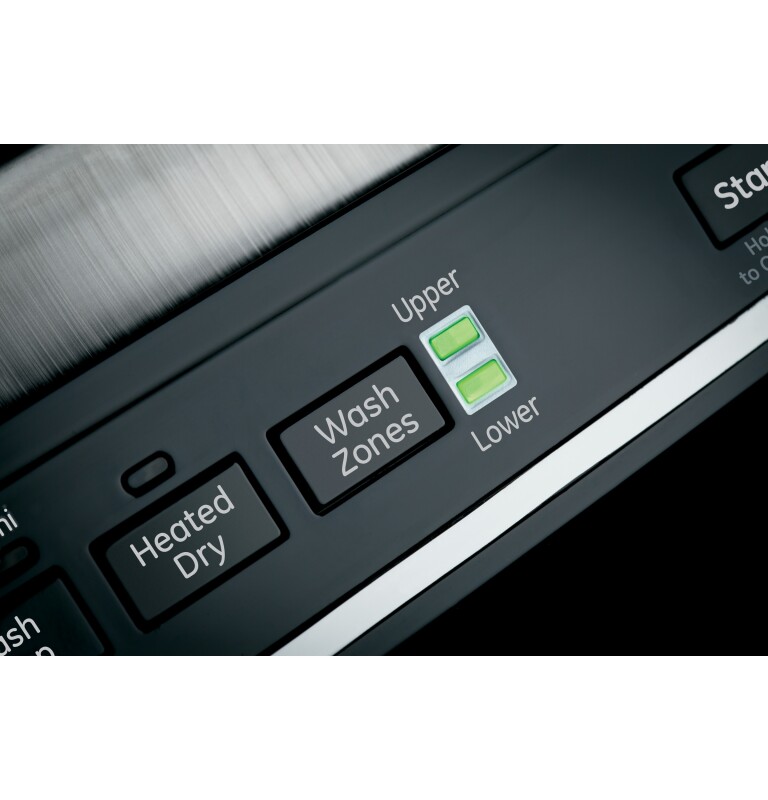 Hybrid Stainless Steel Interior Dishwasher with Hidden Controls GDT550HGDWW