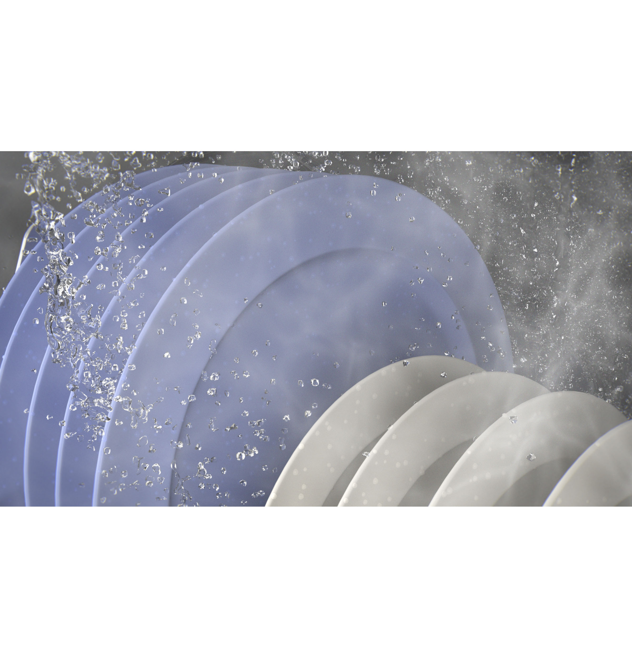 GE® ENERGY STAR® Top Control with Plastic Interior Dishwasher with Sanitize Cycle & Dry Boost GDT550PGRWW