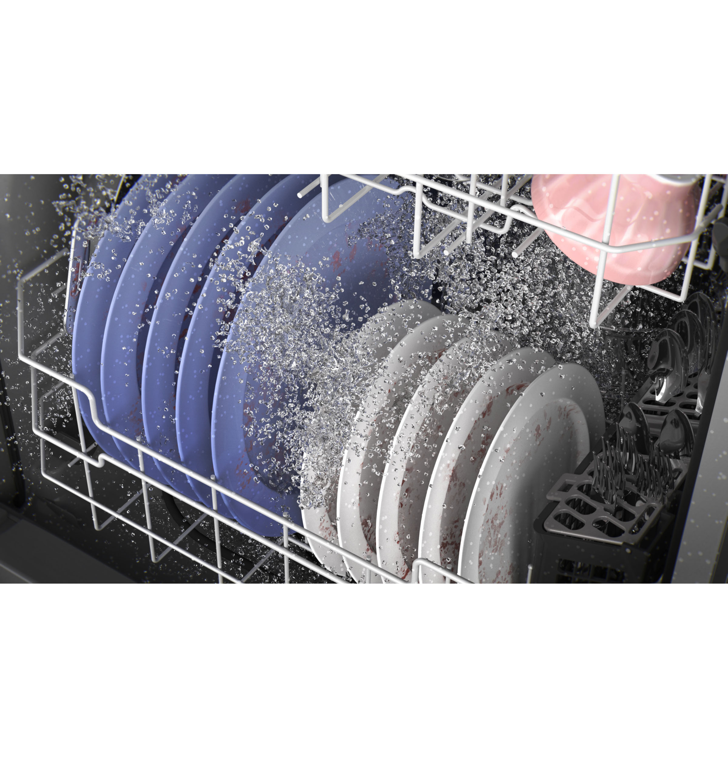 GE ENERGY STAR Top Control with Plastic Interior Dishwasher with Sanitize Cycle & Dry Boost GDT550PYRFS