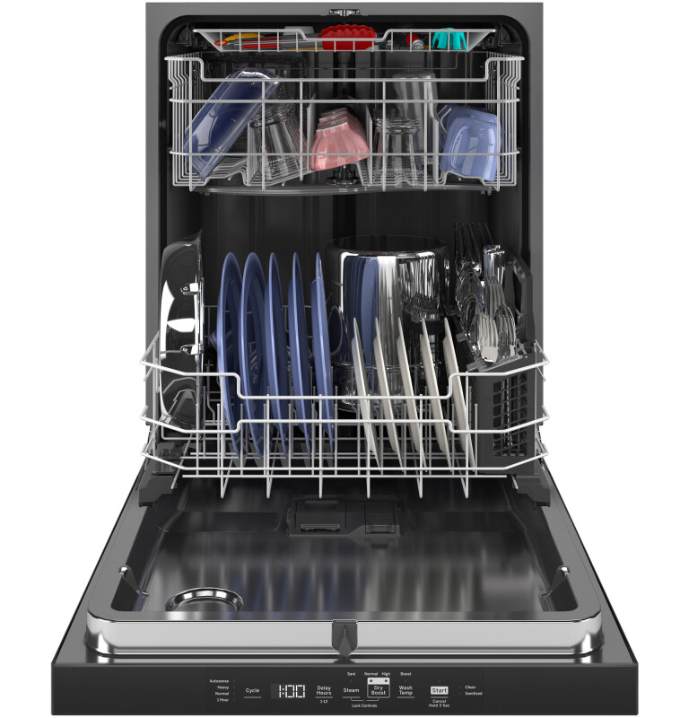 Top Control Hybrid Tub Dishwasher with Third Rack, Bottle Jets, Dry Boost & 50 dBA GDT595HYYFS