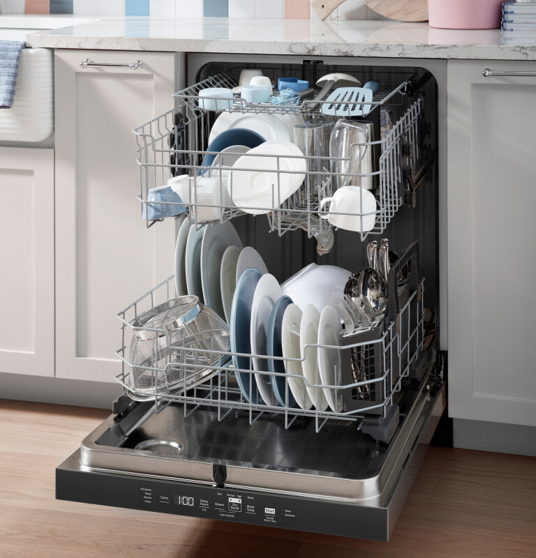 Top Control Hybrid Tub Dishwasher with Third Rack, Bottle Jets, Dry Boost & 50 dBA GDT595HYYFS