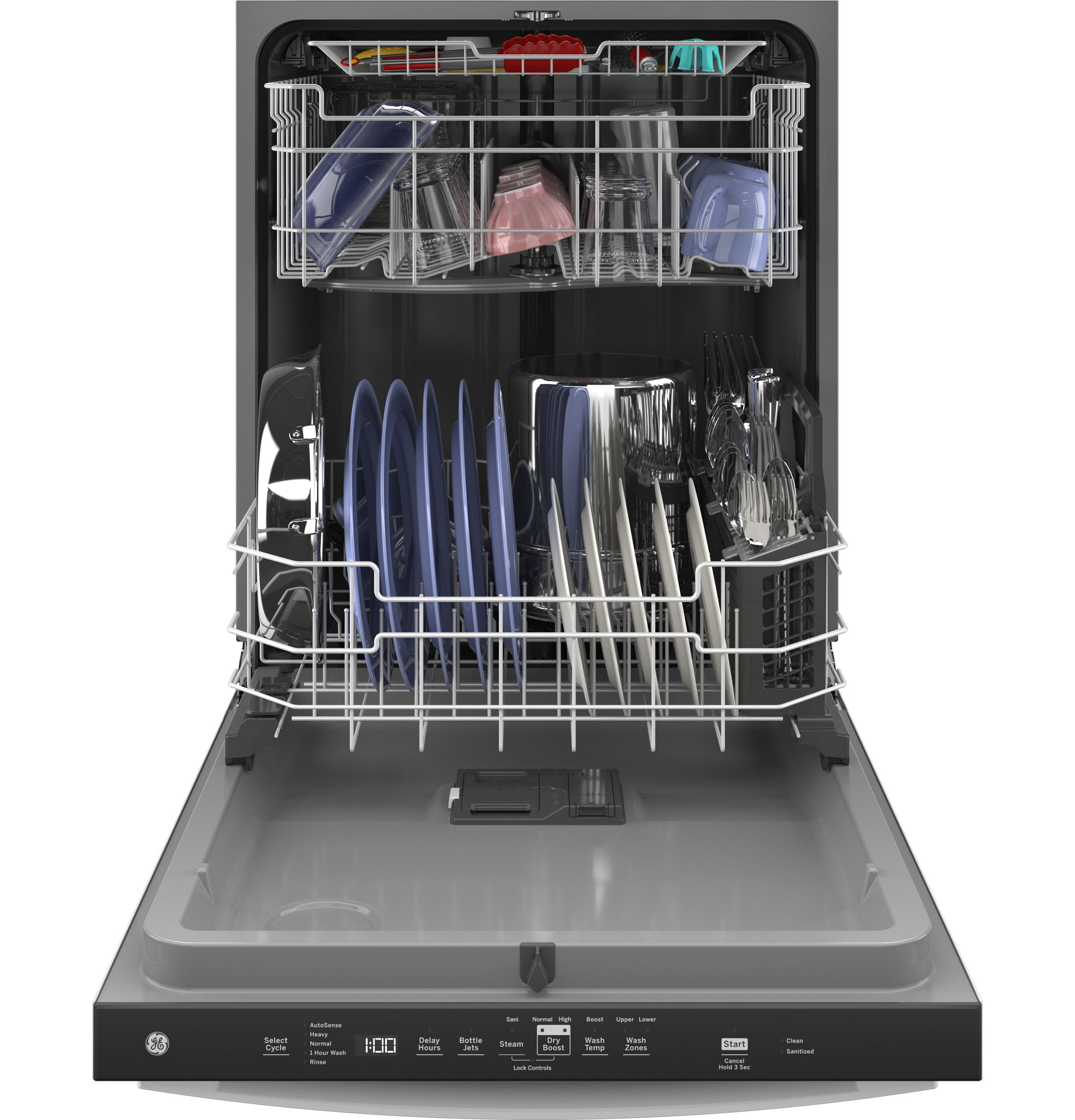 Top Control with Plastic Interior Dishwasher with Sanitize Cycle & Dry Boost GDT630PGRWW