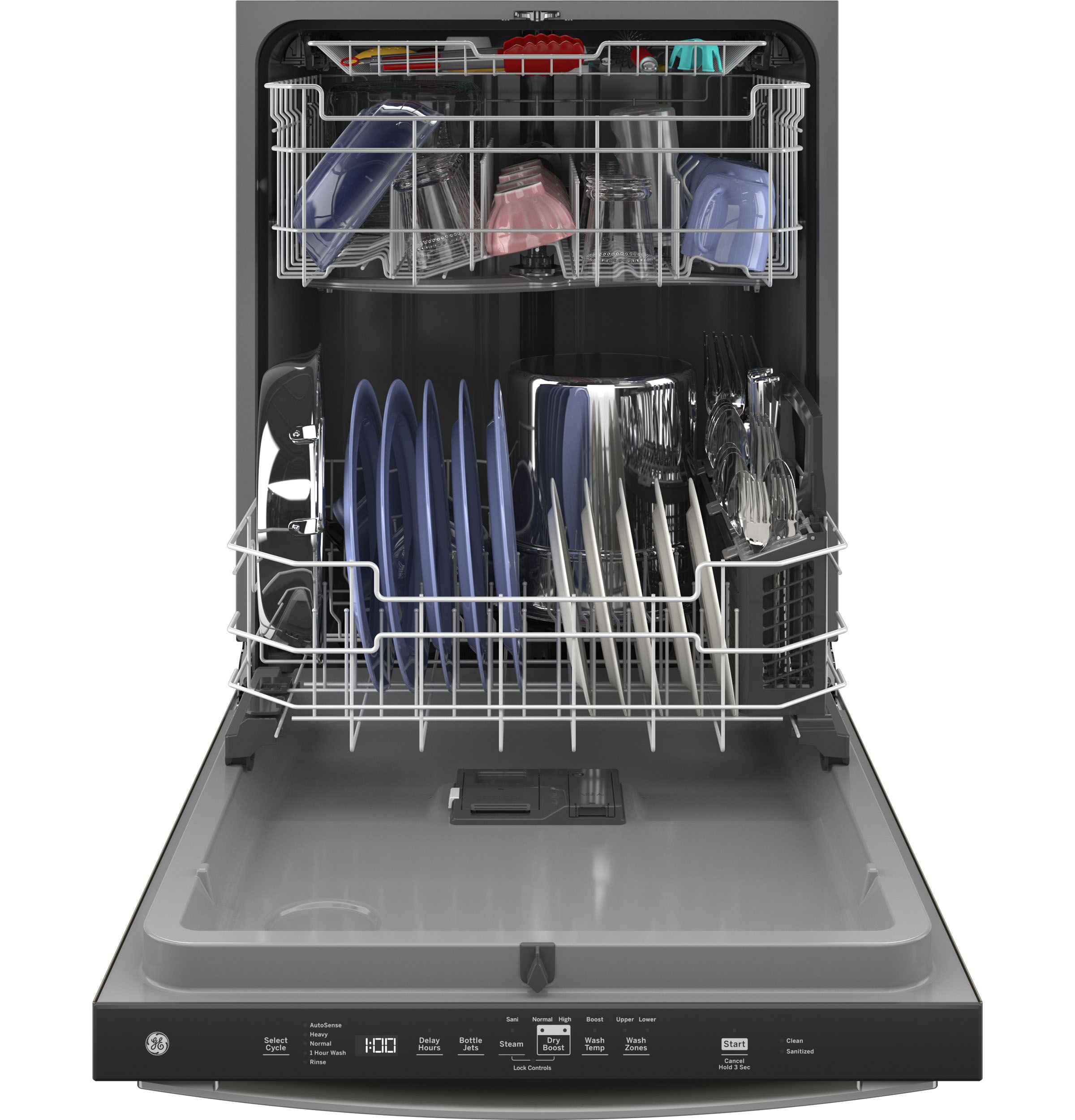 Ge® Energy Star® Top Control With Plastic Interior Dishwasher With Sanitize Cycle & Dry Boost GDT630PMRES