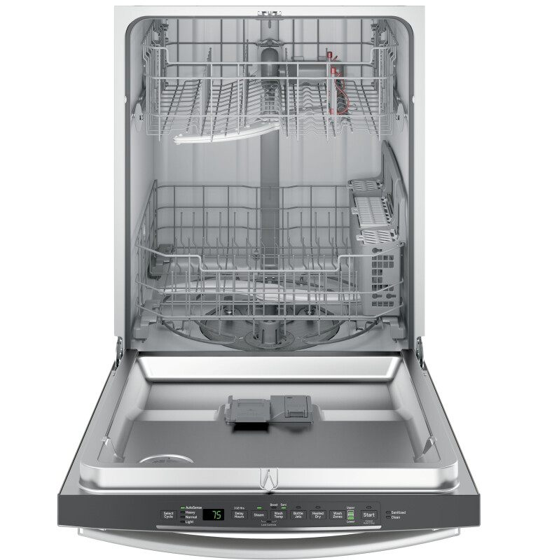 Hybrid Stainless Steel Interior Dishwasher with Hidden Controls GDT635HMJES
