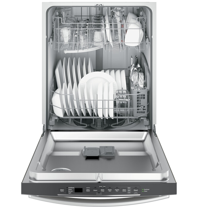 Hybrid Stainless Steel Interior Dishwasher with Hidden Controls GDT635HMJES