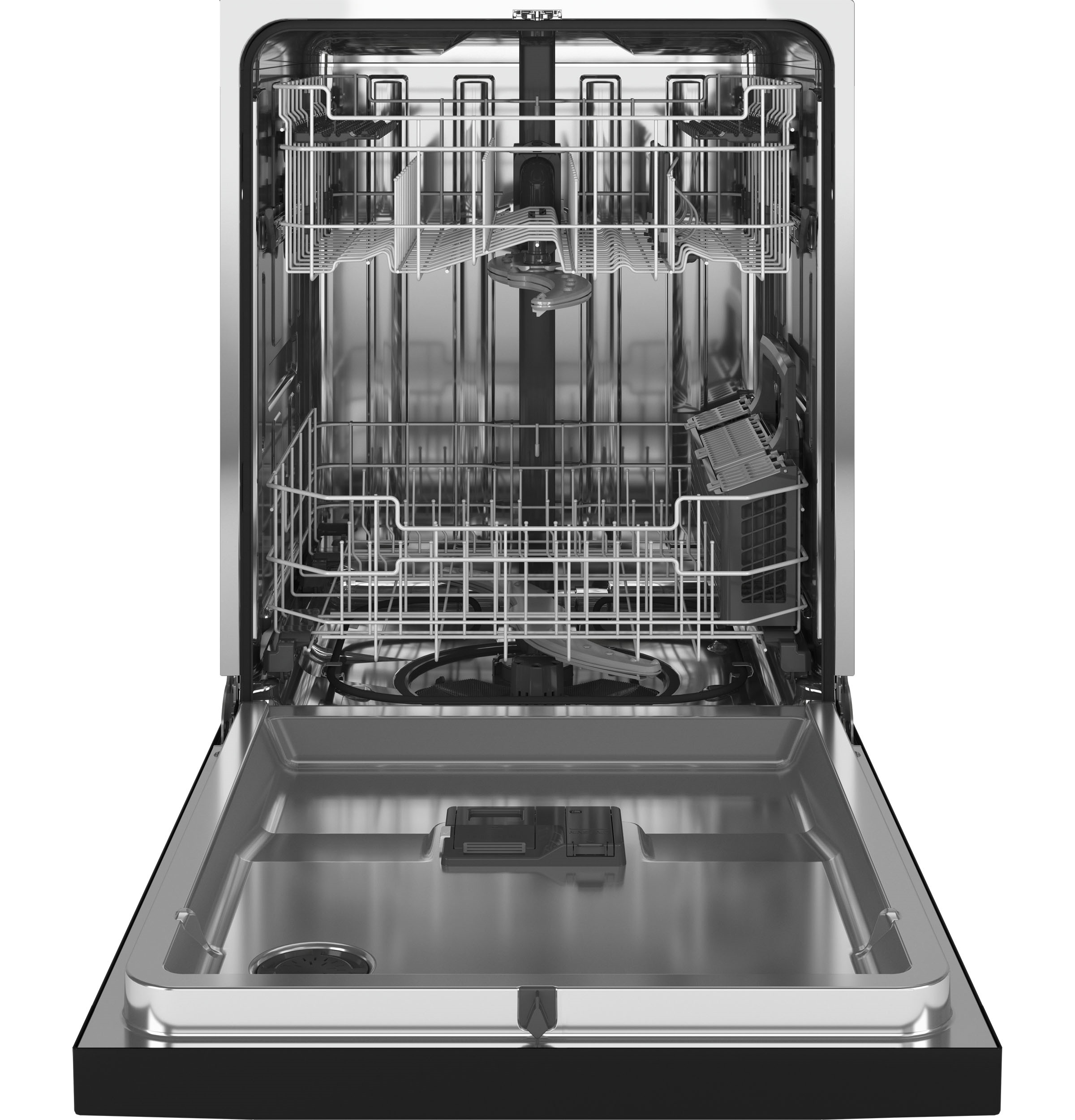 Top Control with Stainless Steel Interior Dishwasher with Sanitize Cycle & Dry Boost with Fan Assist GDT645SGNBB