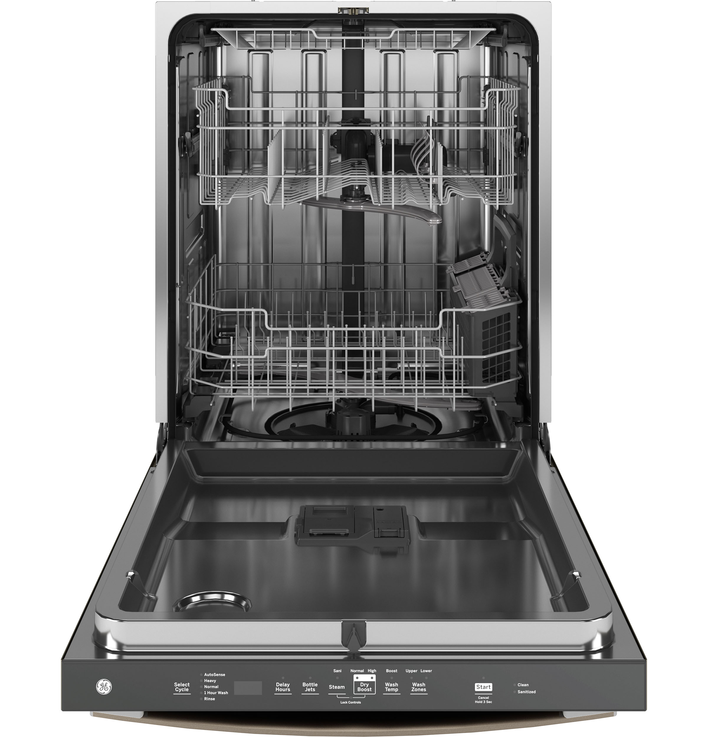 Fingerprint Resistant Top Control with Stainless Steel Interior Dishwasher with Sanitize Cycle GDT650SMVES