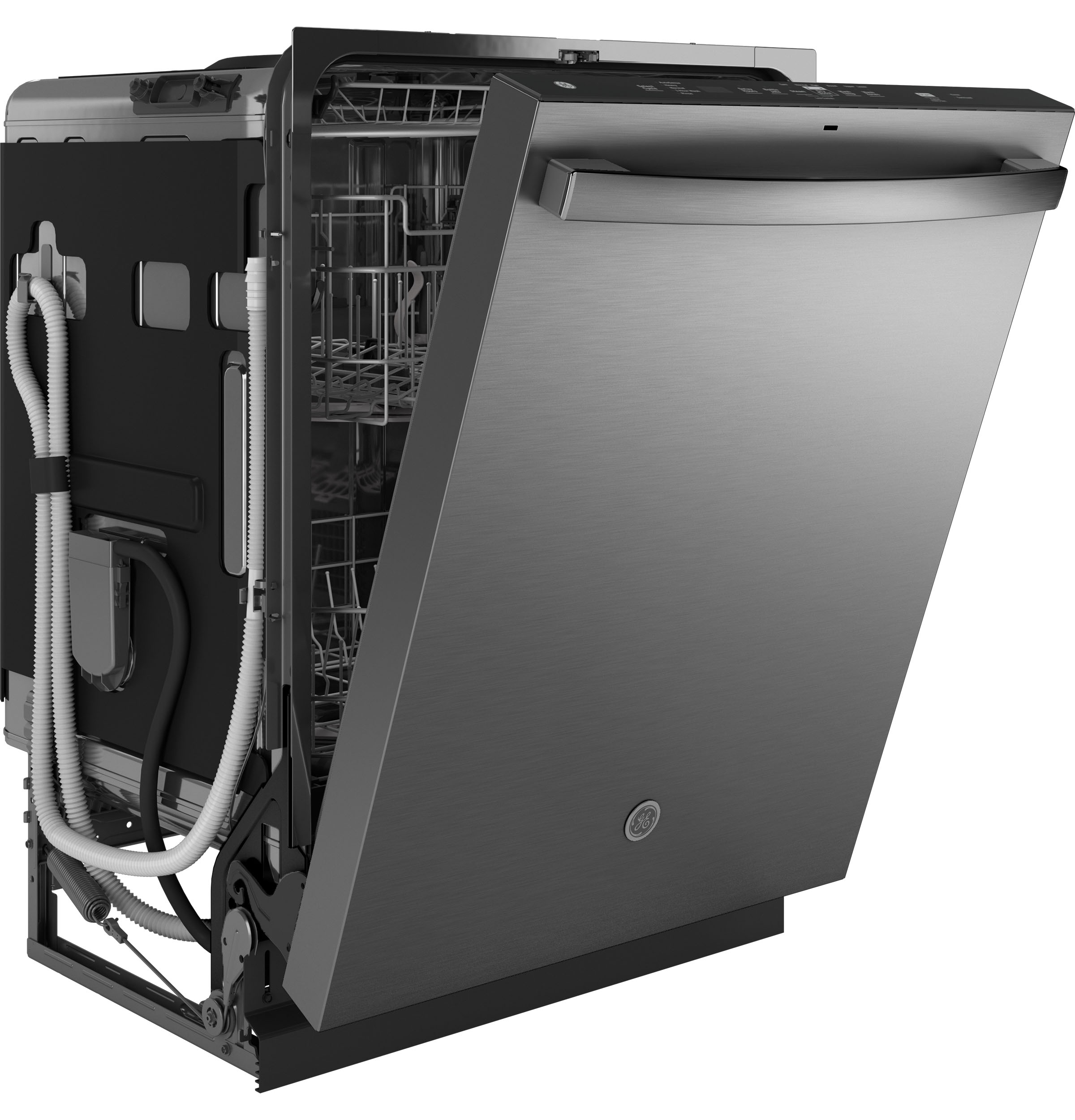 Fingerprint Resistant Top Control with Stainless Steel Interior Dishwasher with Sanitize Cycle GDT650SYVFS