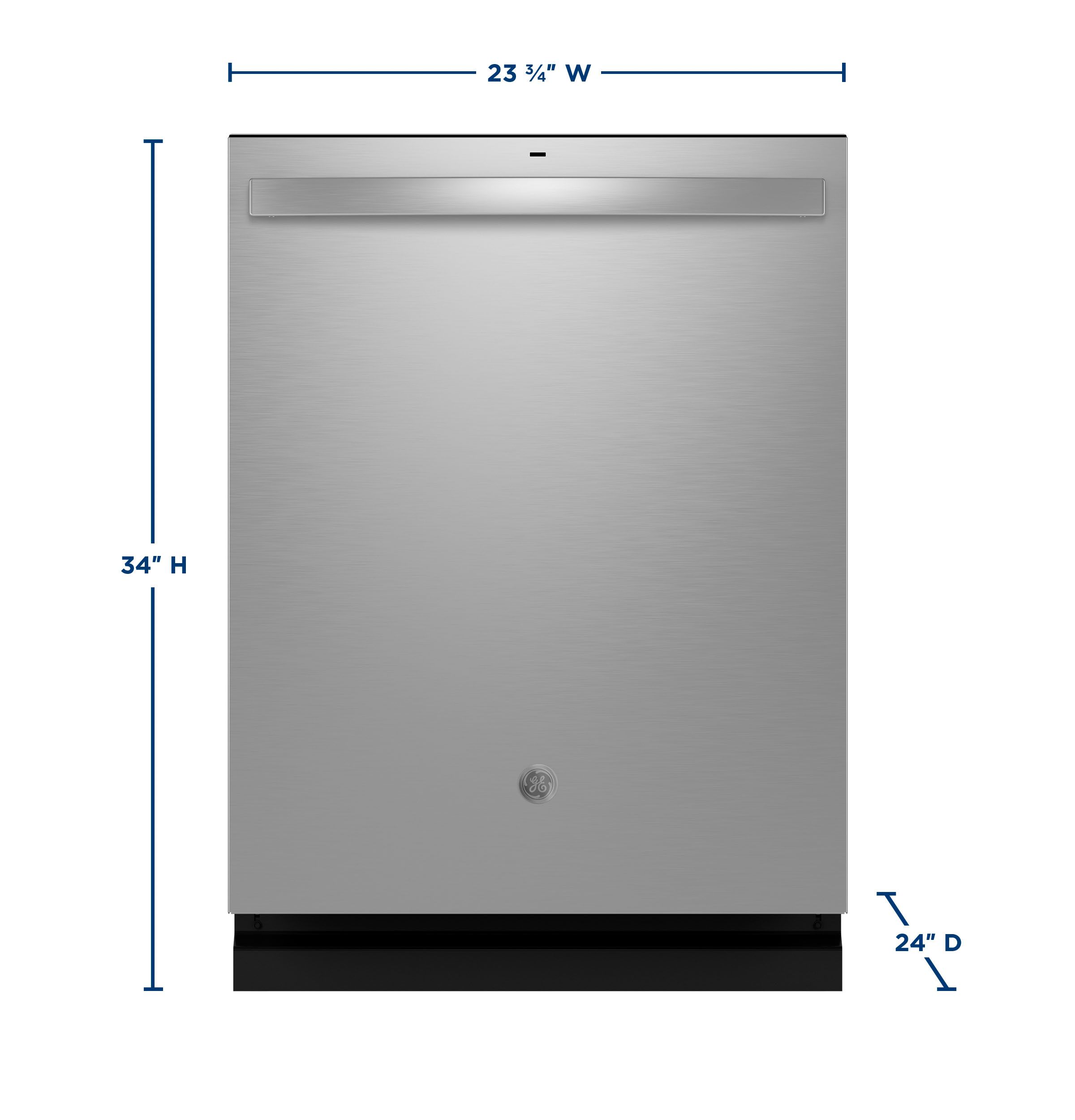 Fingerprint Resistant Top Control with Stainless Steel Interior Dishwasher with Sanitize Cycle GDT650SYVFS