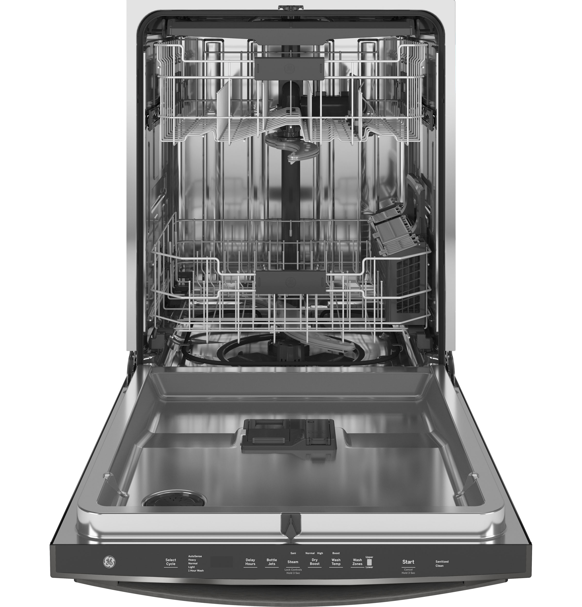 Top Control with Stainless Steel Interior Dishwasher with Sanitize Cycle & Dry Boost with Fan Assist GDT665SFNDS