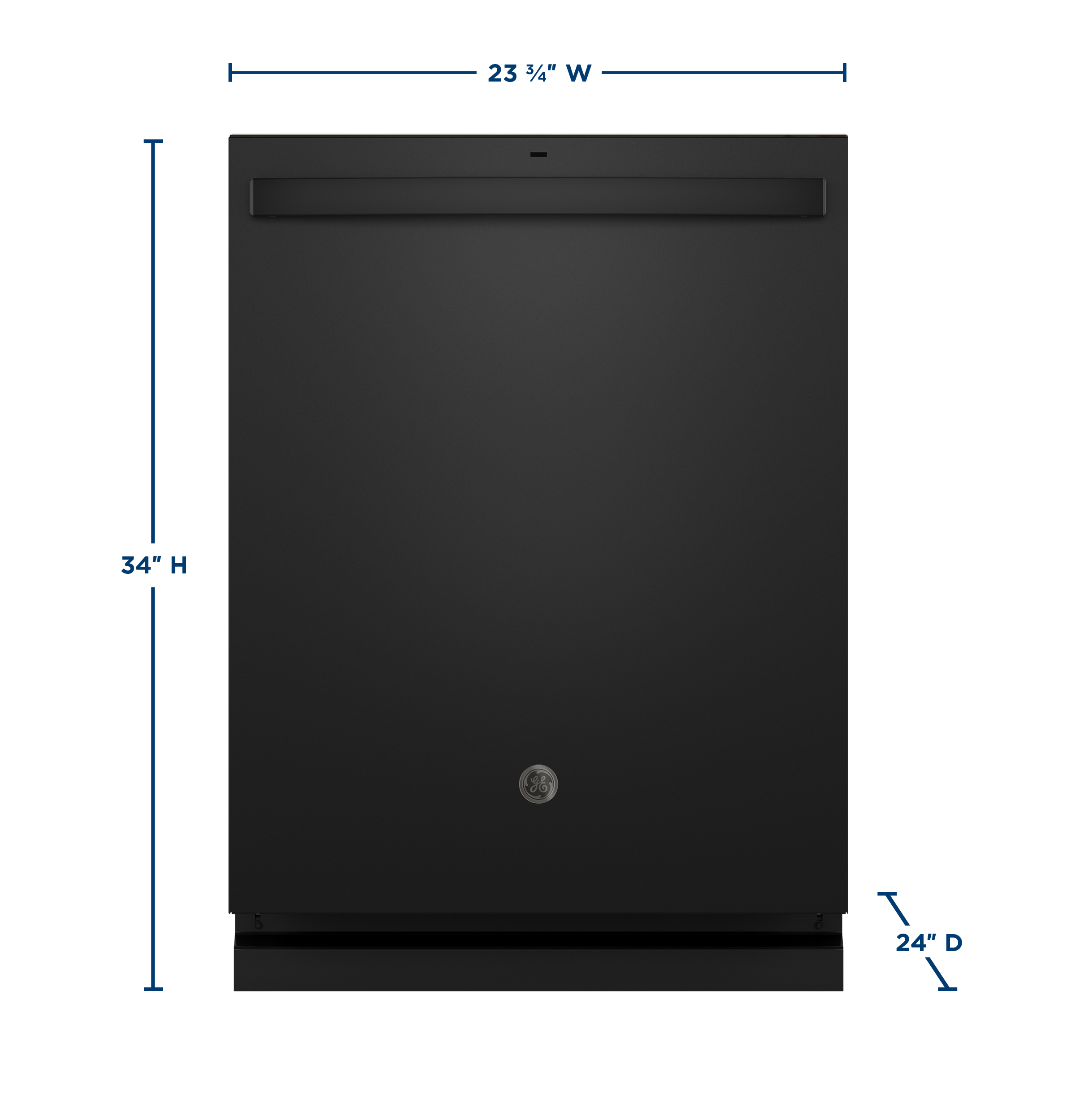 Ge® Energy Star® Top Control With Stainless Steel Interior Dishwasher With Sanitize Cycle GDT670SGVBB