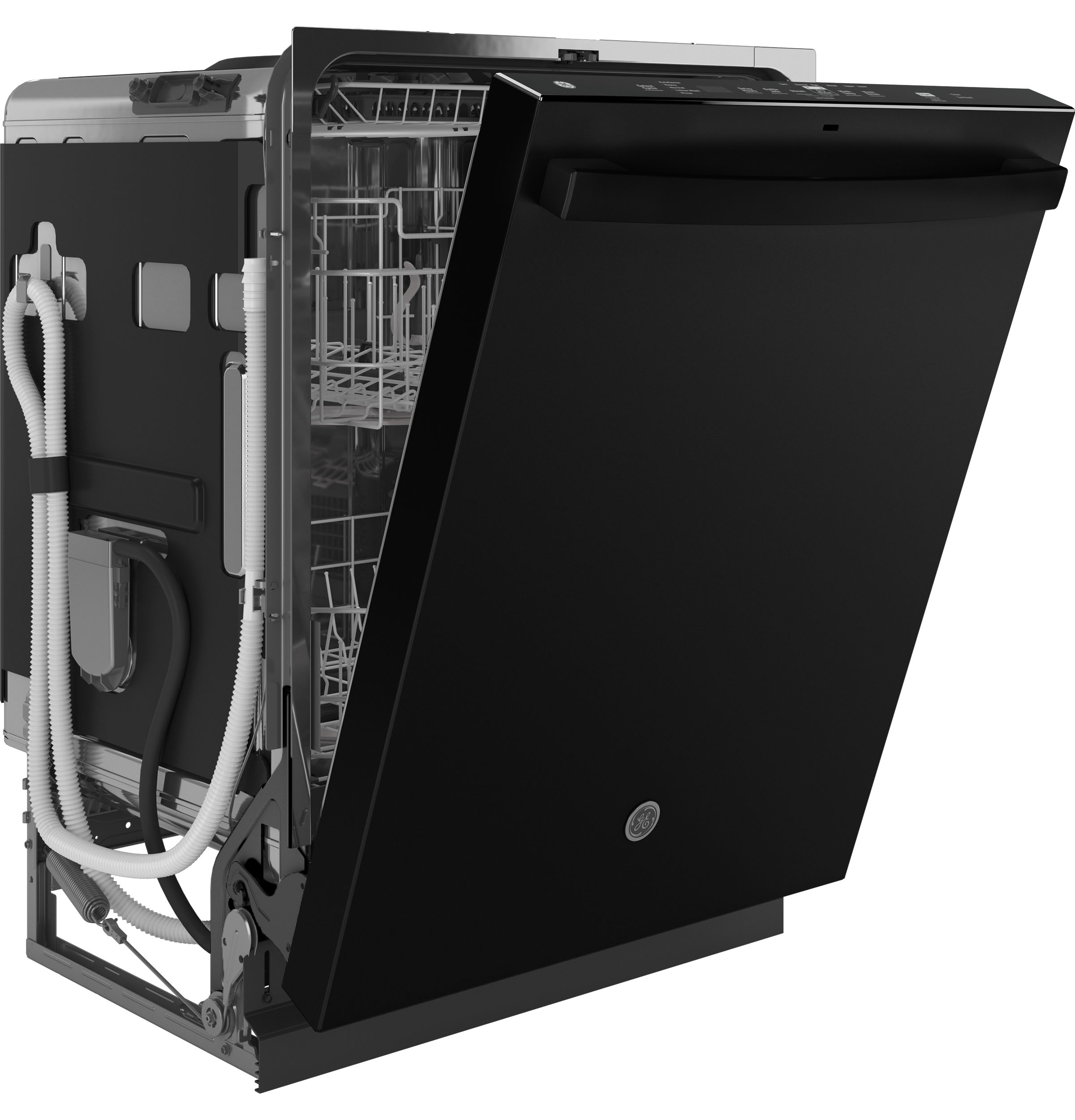 Ge® Energy Star® Top Control With Stainless Steel Interior Dishwasher With Sanitize Cycle GDT670SGVBB