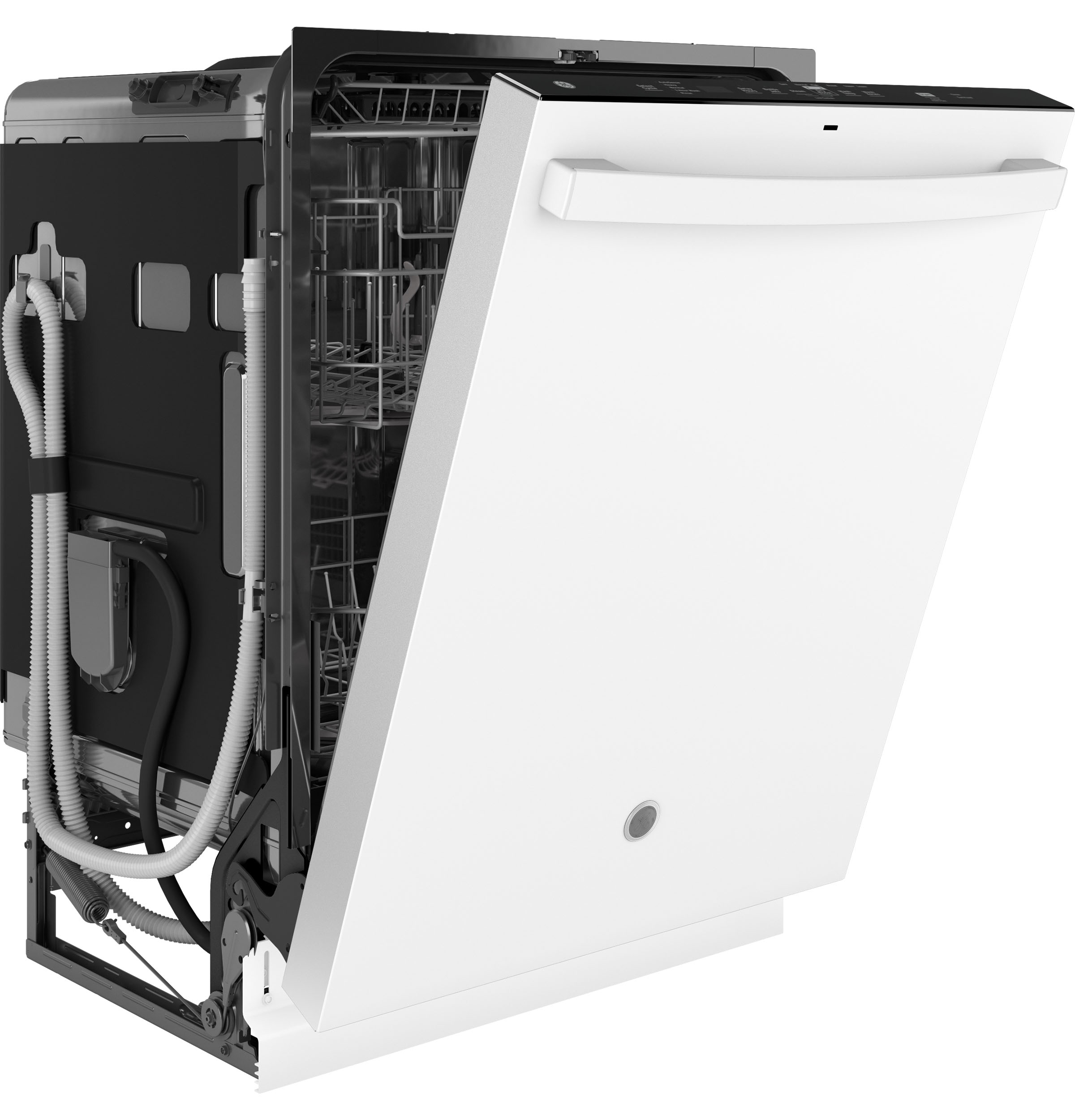 GE® ENERGY STAR® Top Control with Stainless Steel Interior Dishwasher with Sanitize Cycle GDT670SGVWW