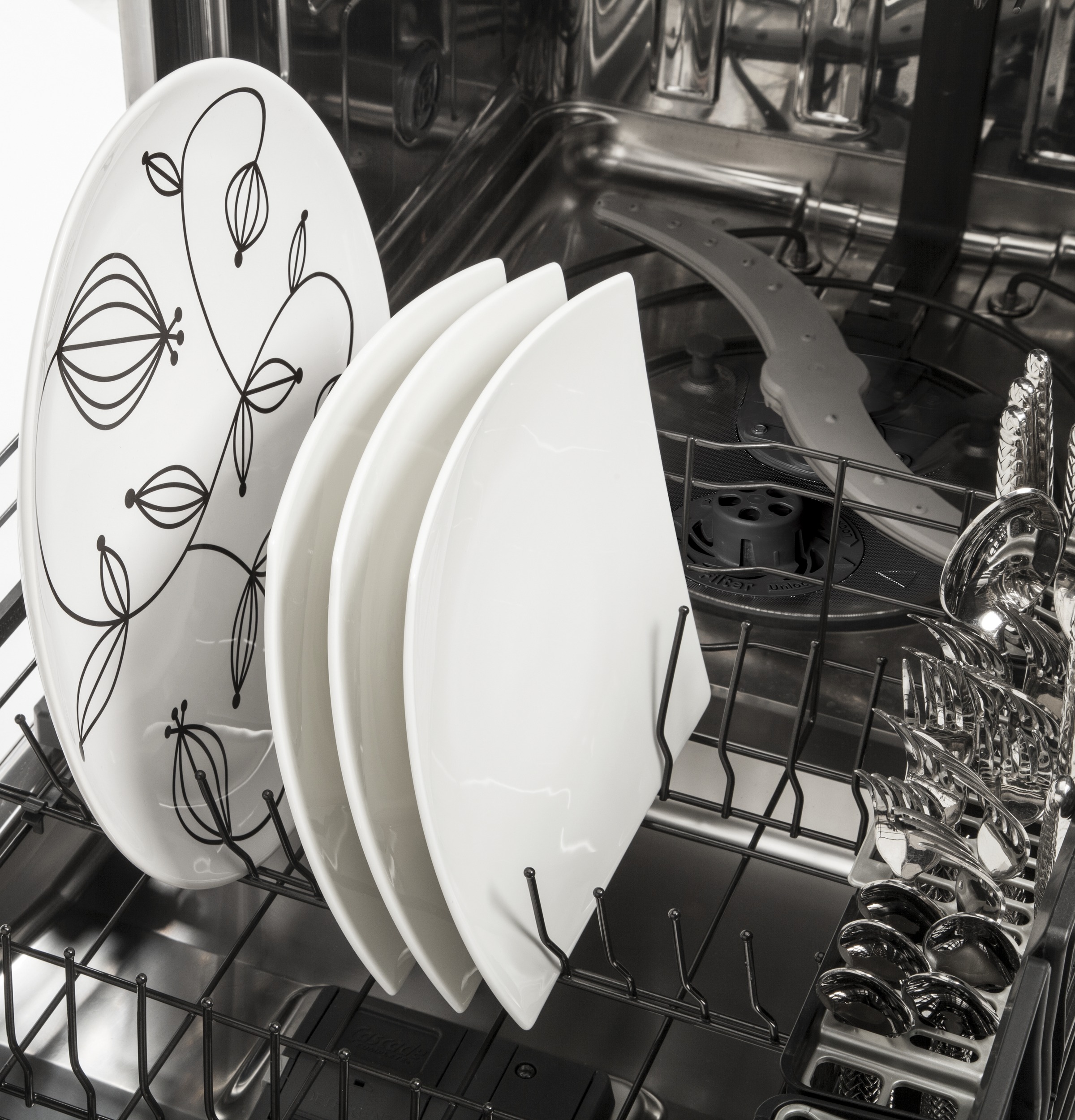 Stainless Steel Interior Dishwasher with Hidden Controls GDT695SMJES