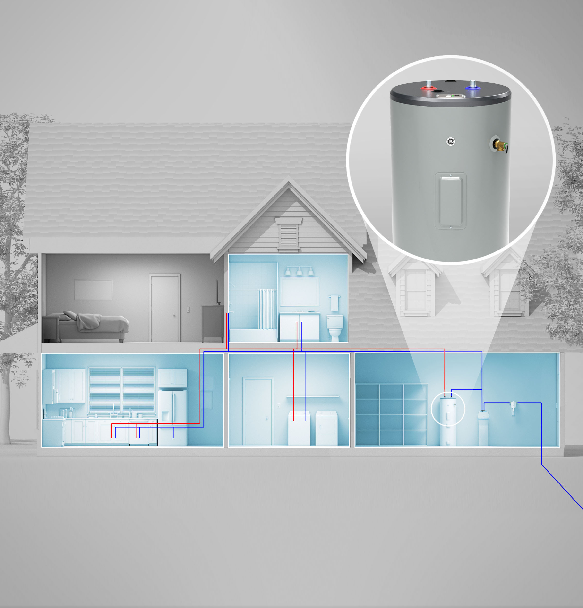 50 Gallon Short Electric Water Heater GE50S08BAM