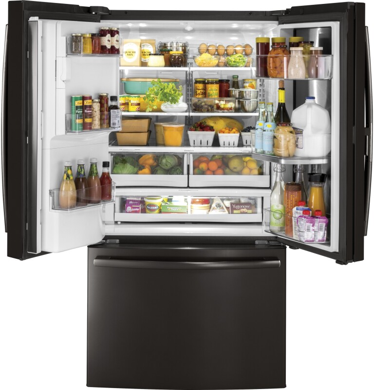 27.7 Cu. Ft. French-Door Refrigerator with Door In Door GFD28GBLTS