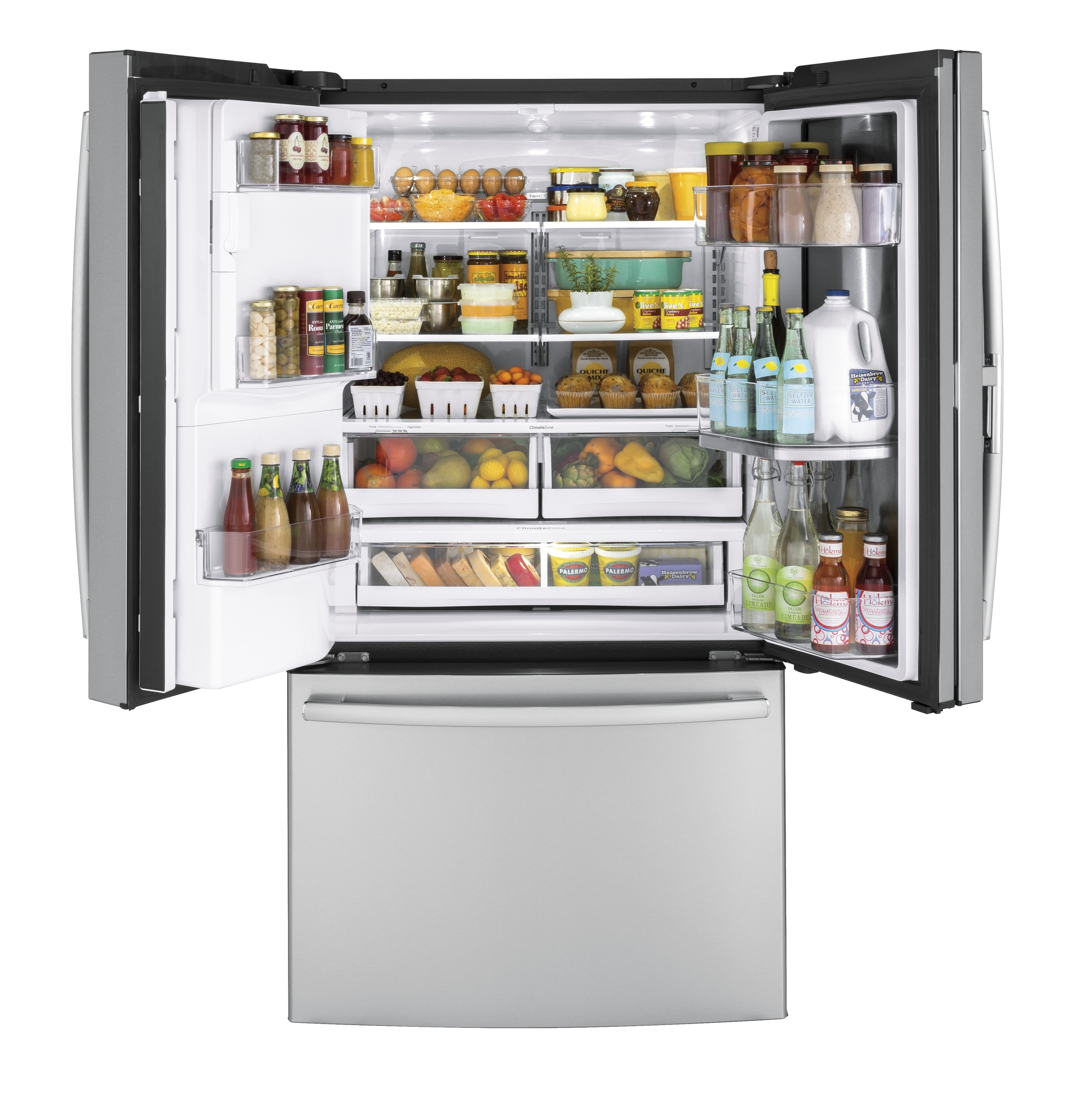 27.7 Cu. Ft. French-Door Refrigerator with Door In Door GFD28GSLSS