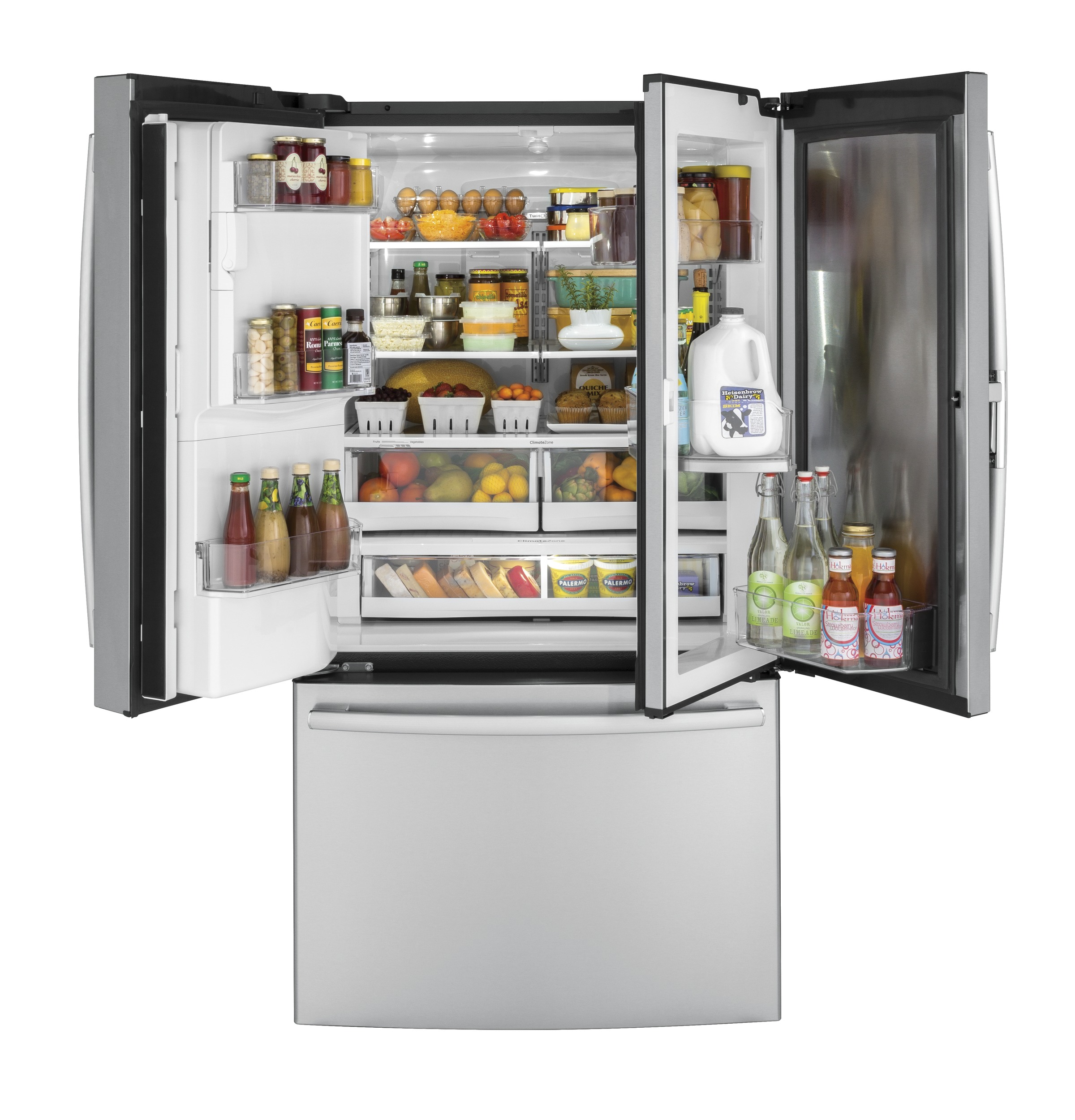 27.7 Cu. Ft. French-Door Refrigerator with Door In Door GFD28GSLSS