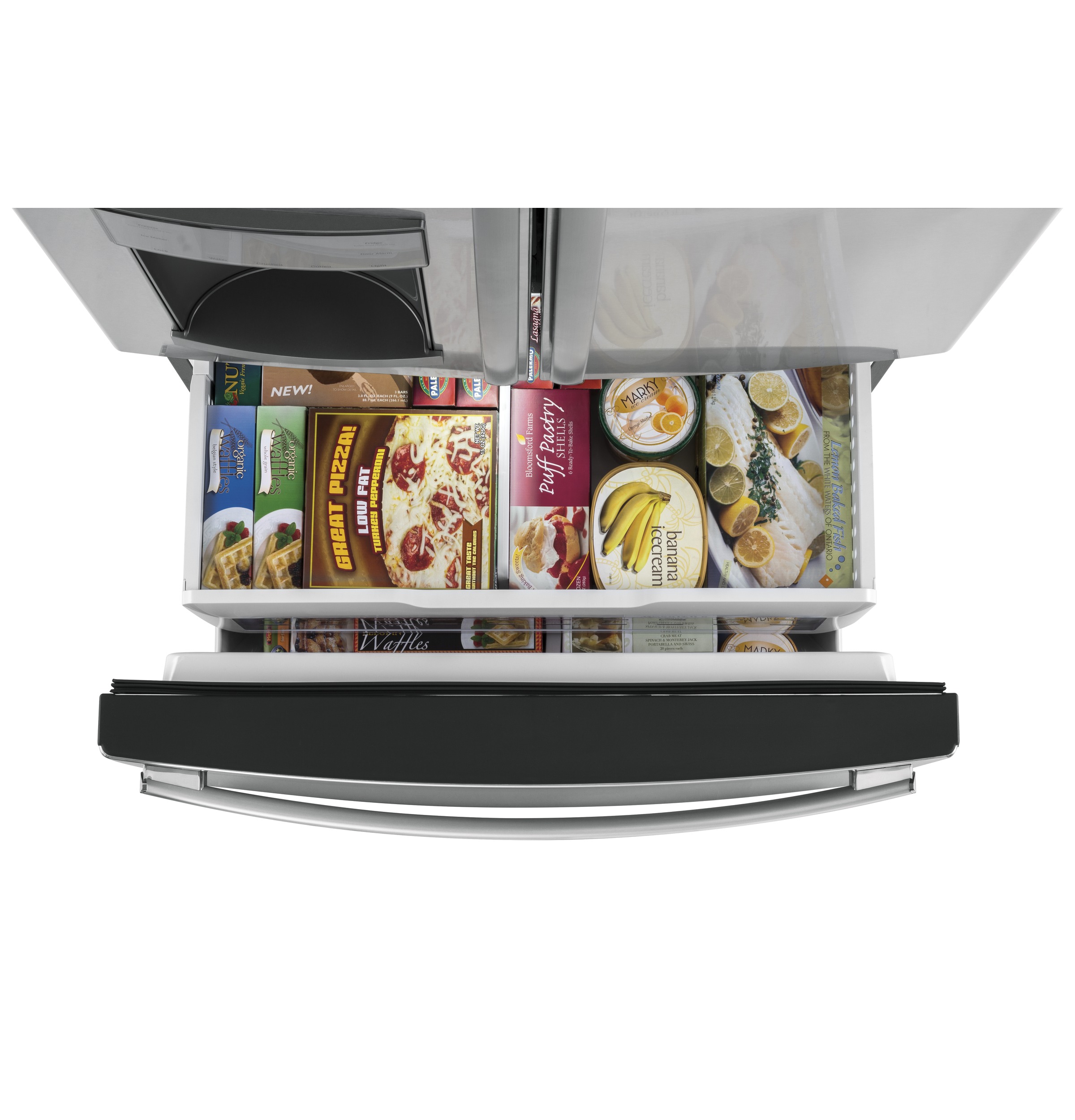 27.7 Cu. Ft. French-Door Refrigerator with Door In Door GFD28GSLSS